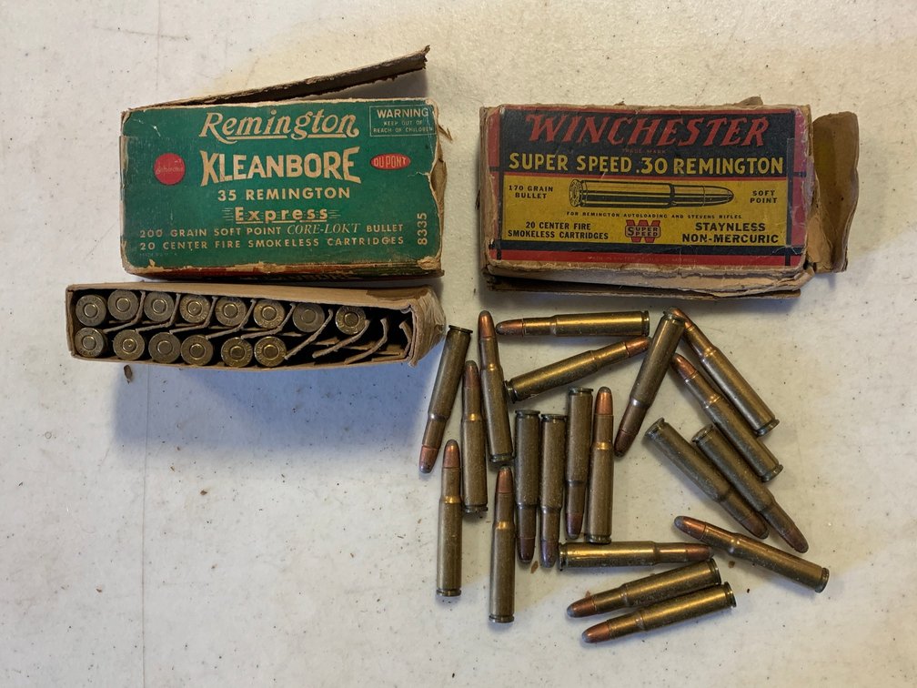 [2047]  Ammo Lot: .30 Rem and .35 Rem