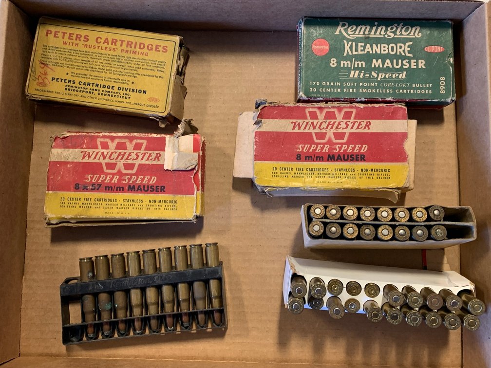 [2211]  Ammo Lot: 8mm Mauser & 8x57 Mauser
