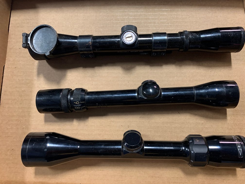 [3186]  Three Bushnell Rifle Scopes