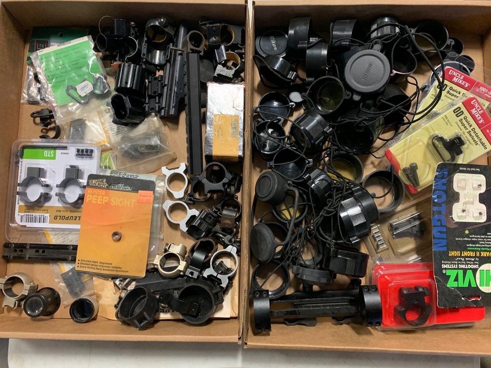 [3193]  Scope Covers, Ruger Rings, Leupold bases, Uncle Mike's QD Sling Swivels