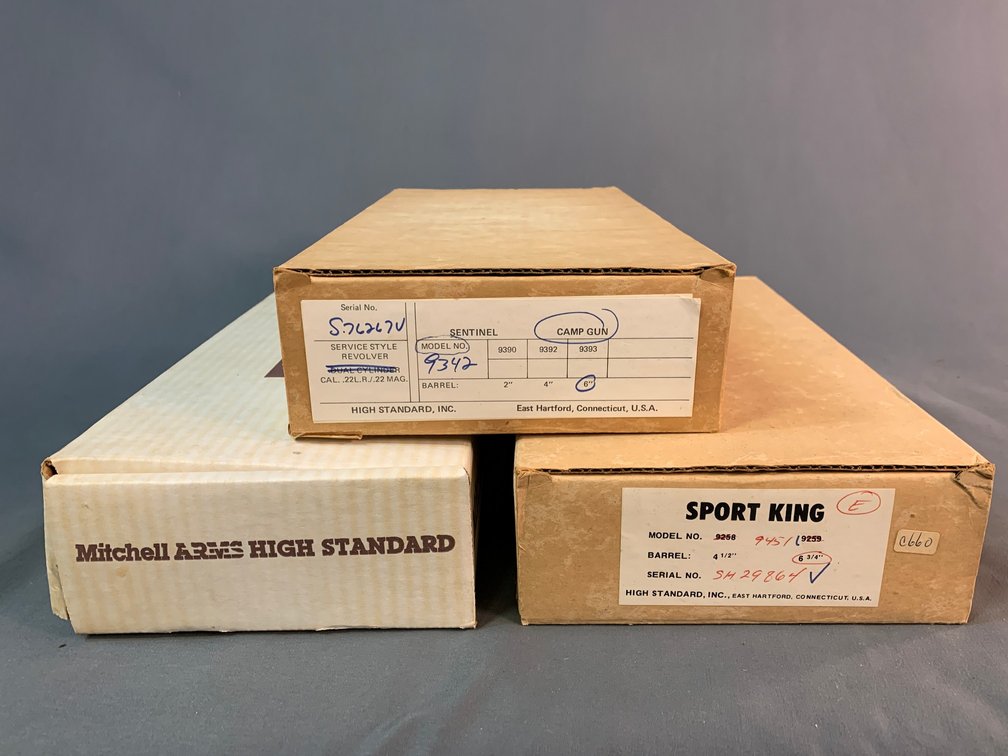 [3347]  Three High Standard Pistol Boxes