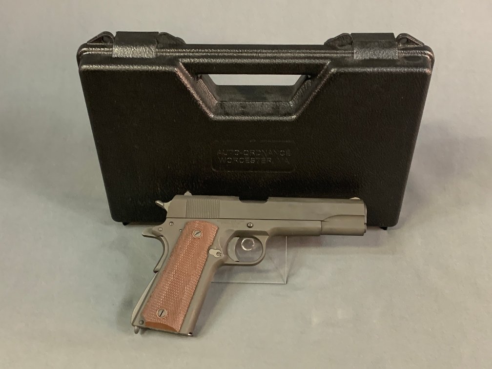 [13]  Auto Ordnance 1911A1 WWII Parkerized Series 80 .45 ACP | SN:A0A13872