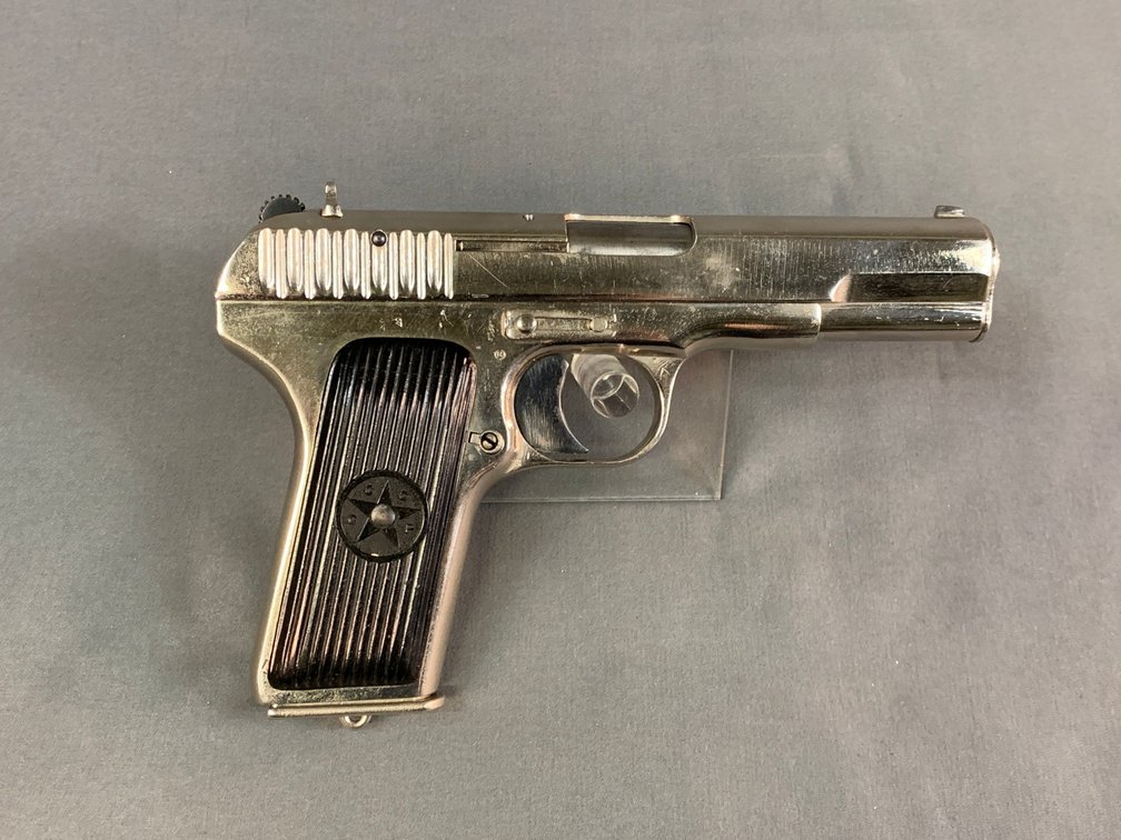 [154]  Russian (Tula Arsenal) TT-33 Tokarev, Nickel Finish 7.62x25mm | SN:YA168