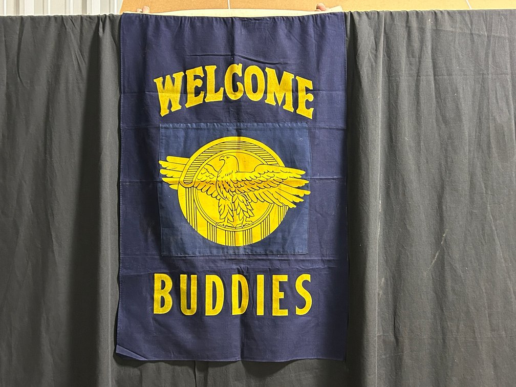[3403]  American Legion Banner w/Replacement Center Panel