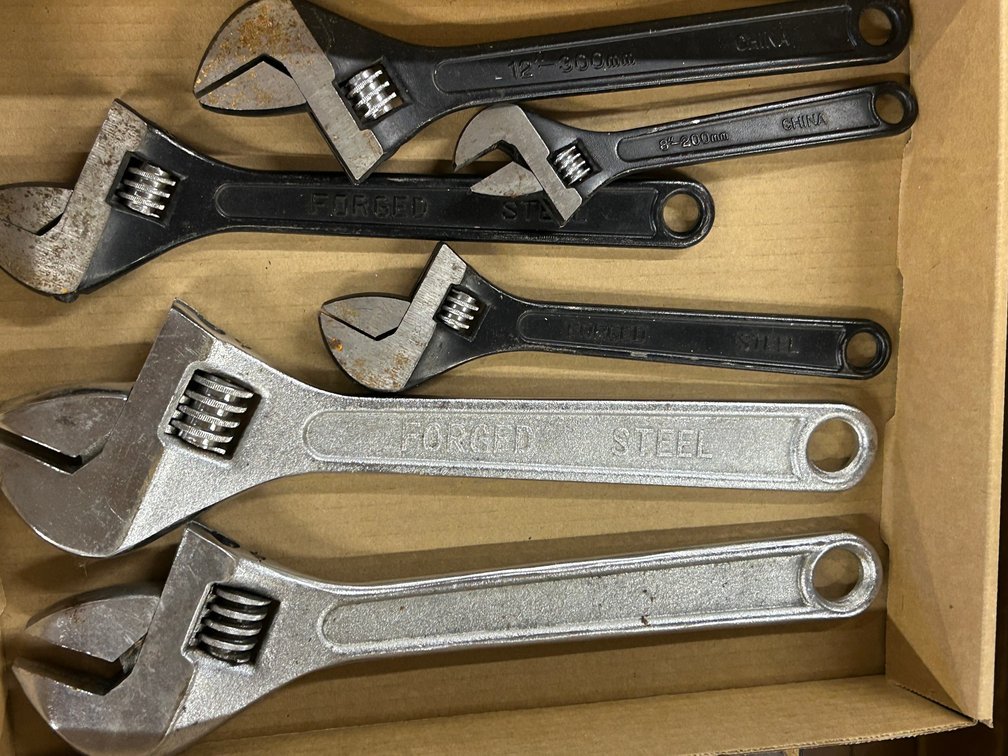 Larger Adjustable Wrenches