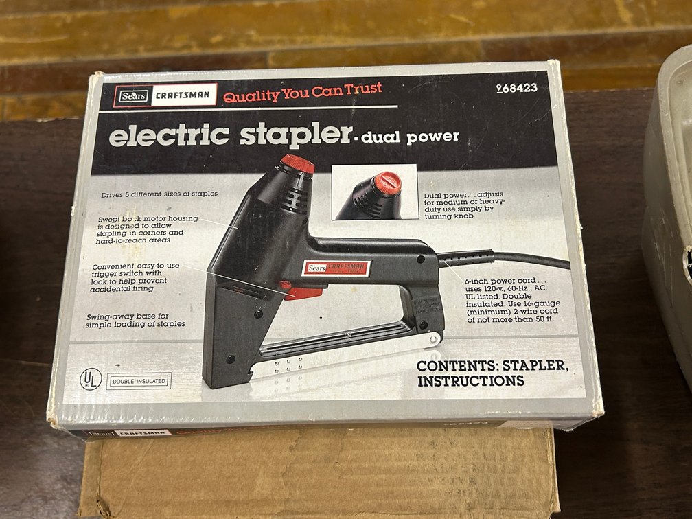 Sears Craftsman Electric Stapler, Airless Sprayer
