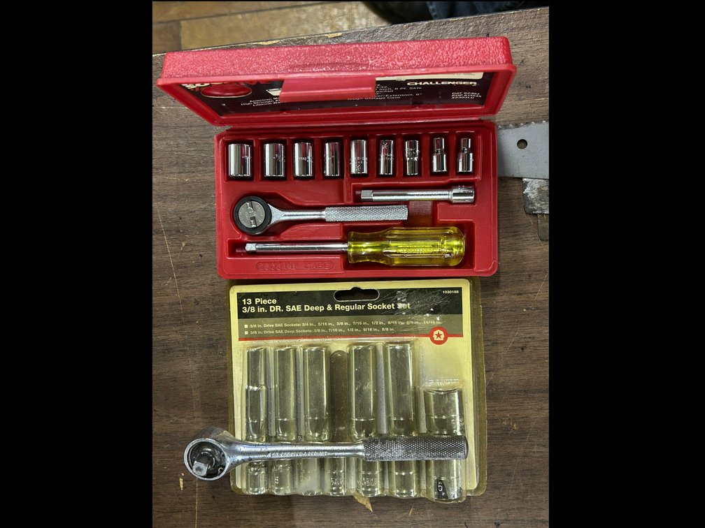 Socket Set, Deep well Sockets, Rachet Handle