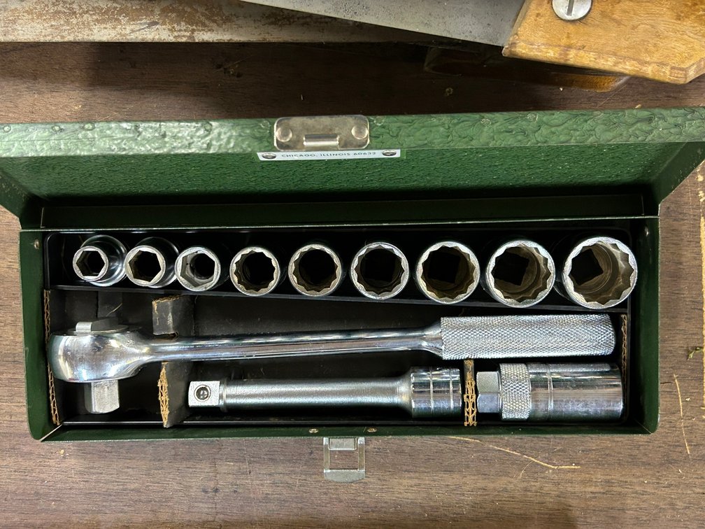 S and K Socket Set with 1/2 inch Drive Handle and Extension