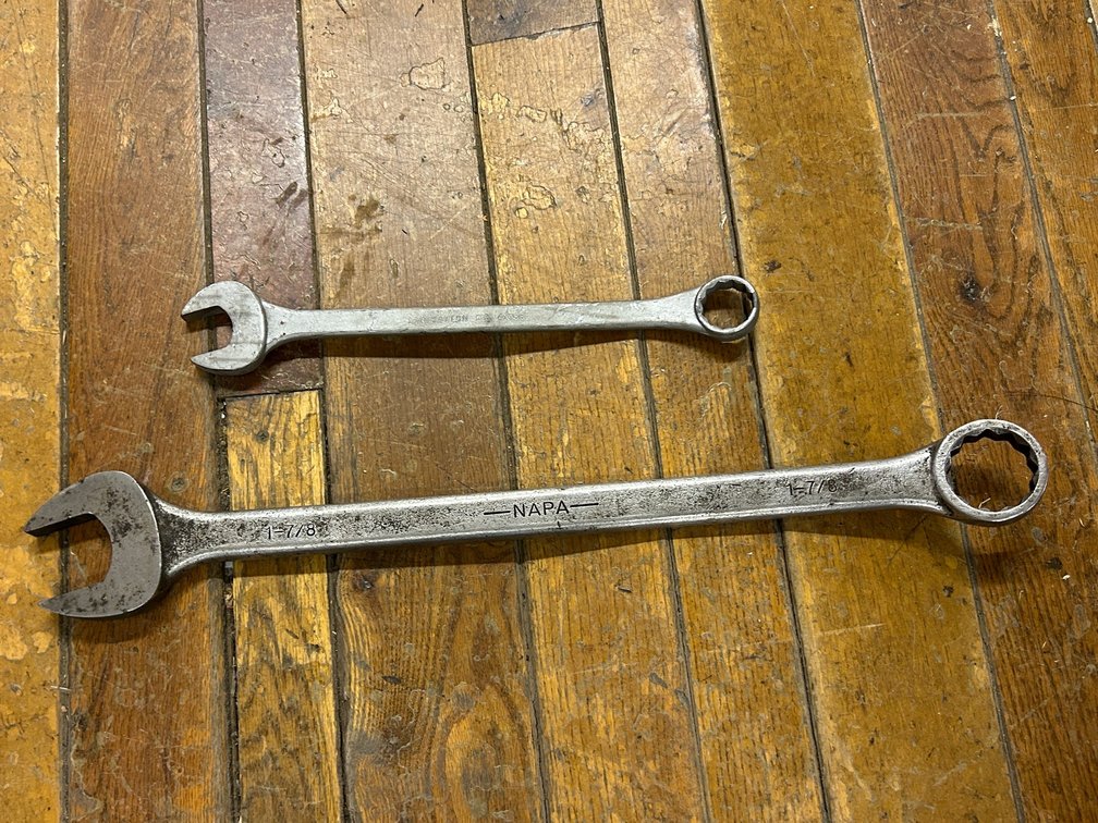 1 1/4 Date Wrench, 1 7/8 Napa Combination Wrench
