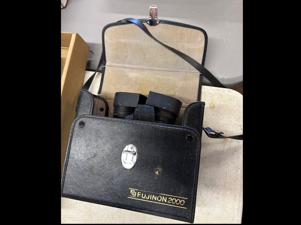 Redfield 3-9x scope and Fujinon 2000 binoculars