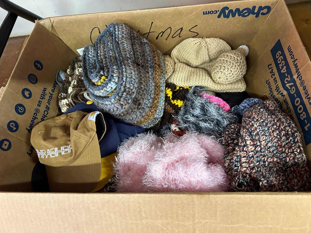 Crocheted Hats, Scarves