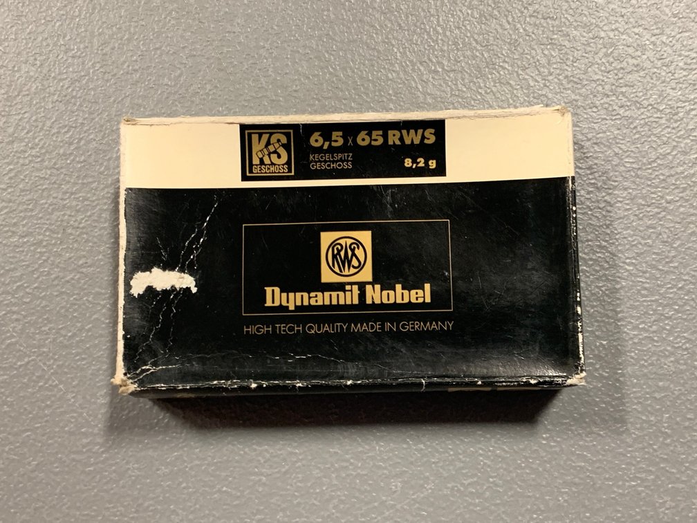 [2183]  Ammo Lot: 6,5x65 RWS