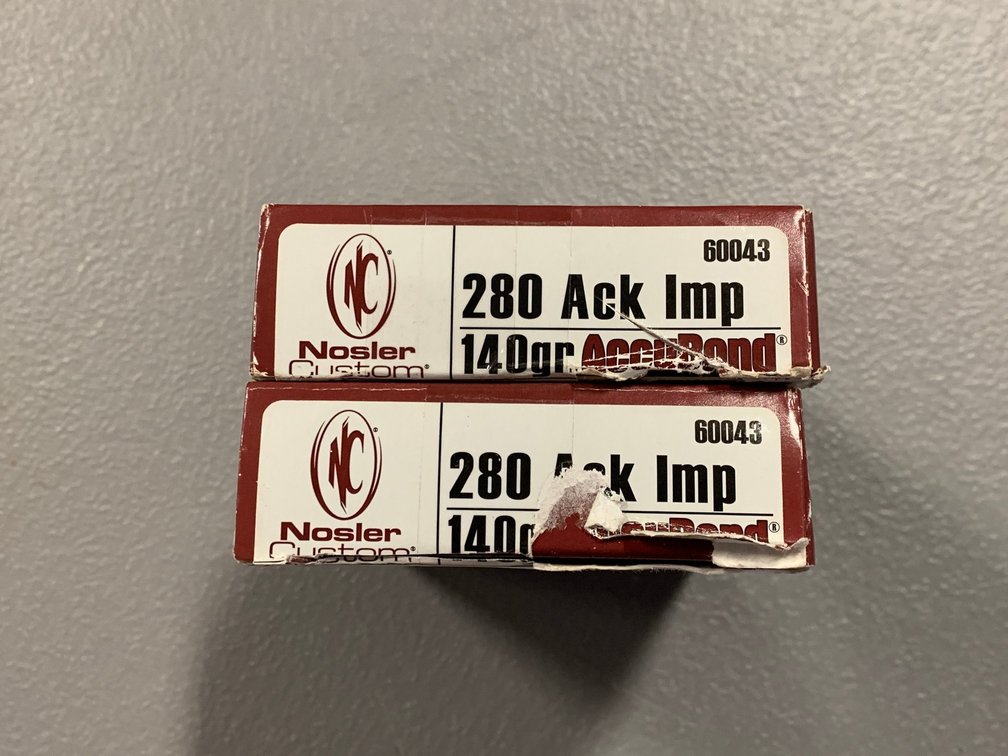 [2133]  Ammo Lot: .280 Ackley Improved