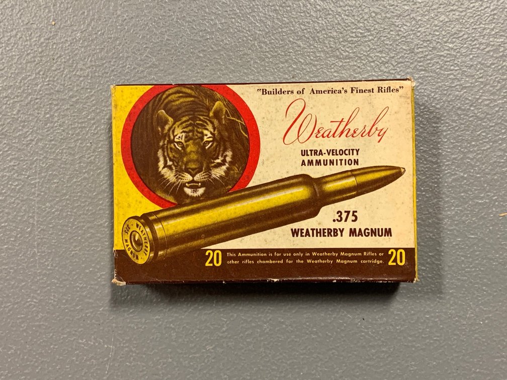[2159]  Ammo Lot: .375 Wby Mag
