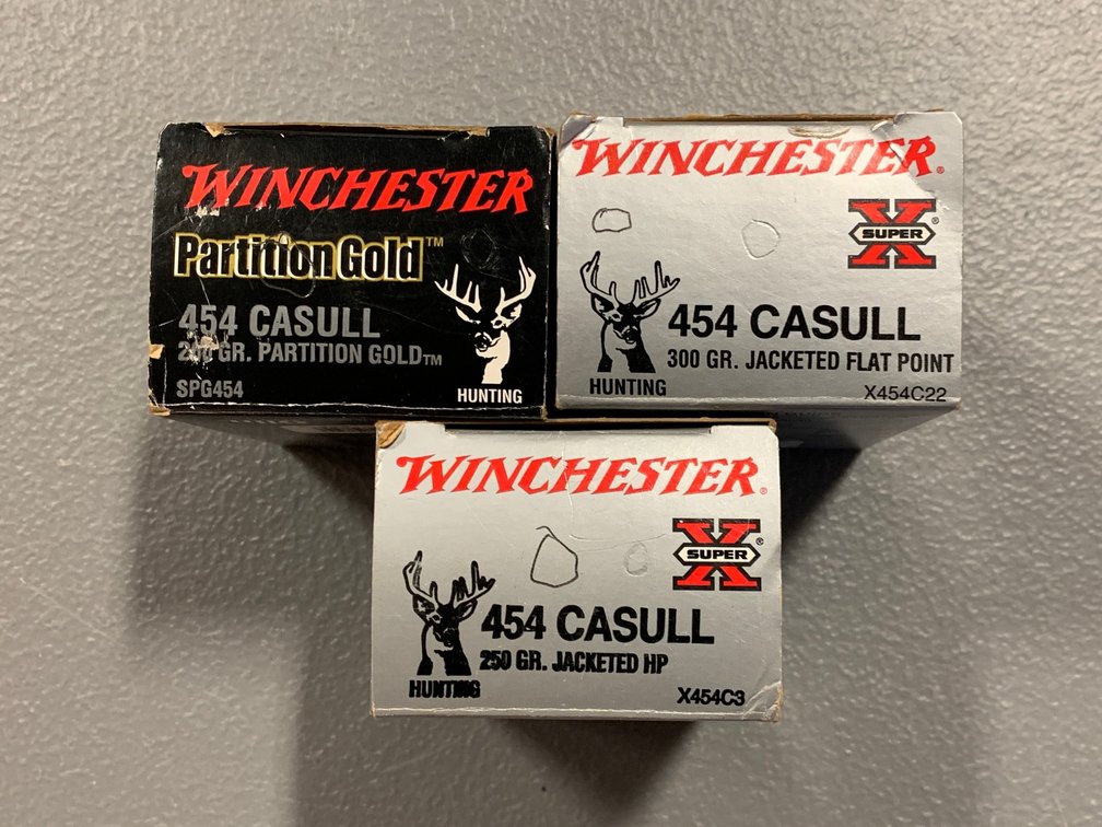 [2163]  Ammo Lot: .454 Casull