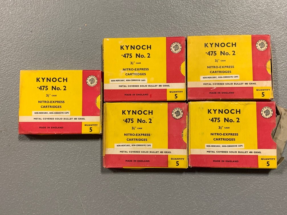 [2166]  Ammo Lot: .475 No 2