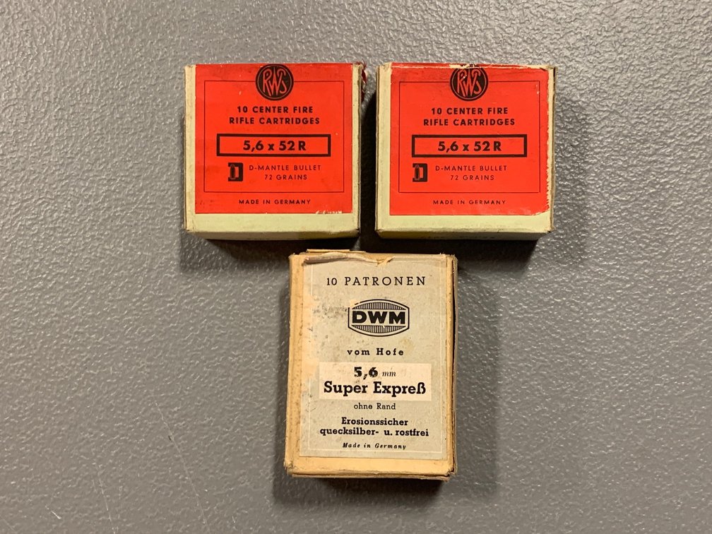 [2173]  Ammo Lot: 5,6x52R