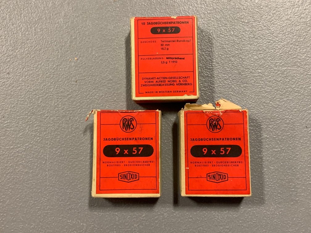 [2229]  Ammo Lot: 9x57