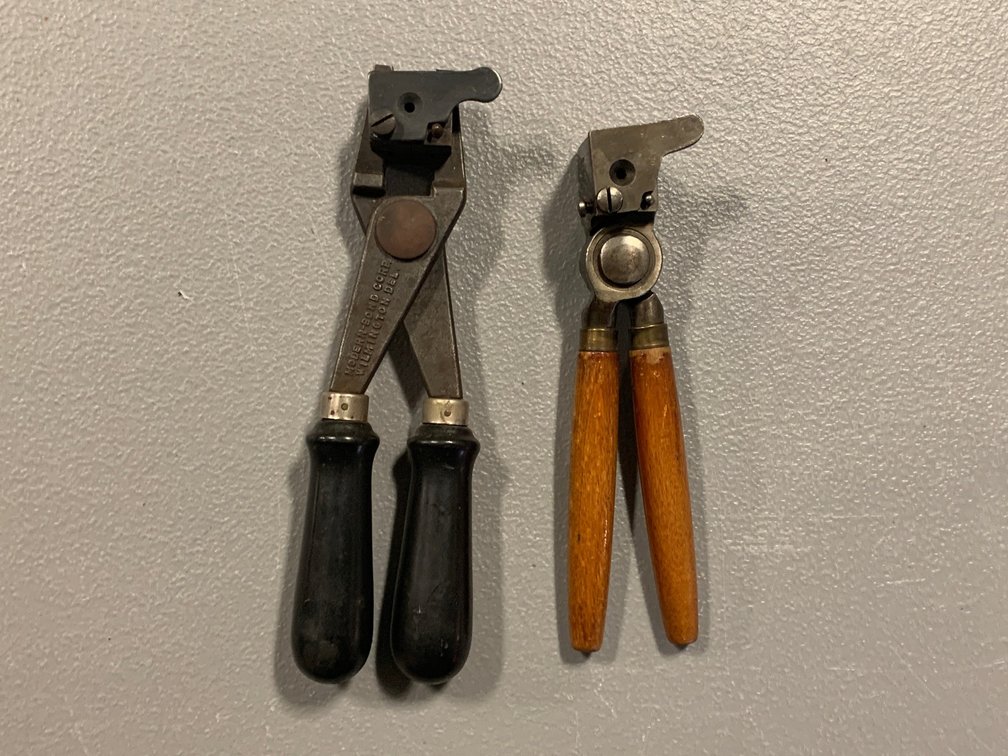 [2332]  Two Bullet Moulds, Each With Handles