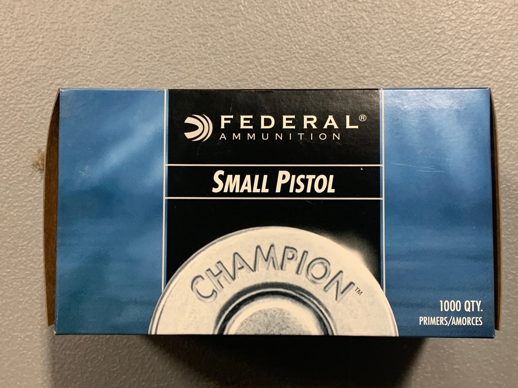 [2346]  Federal Small Pistol Primers - 1000pcs