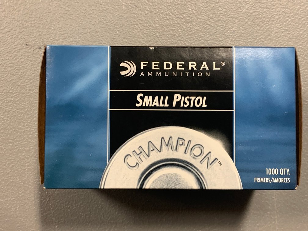 [2344]  Federal Small Pistol Primers - 1000pcs