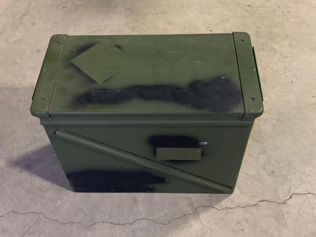 [2426]  Large Capacity Military Metal Ammo Can