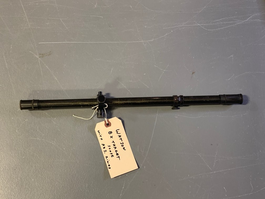 [3188]  Watson 8x Target Scope w/Adj Rings