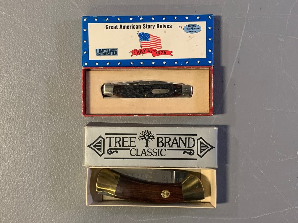 [3089]  Two Boker Folding Knives w/Boxes