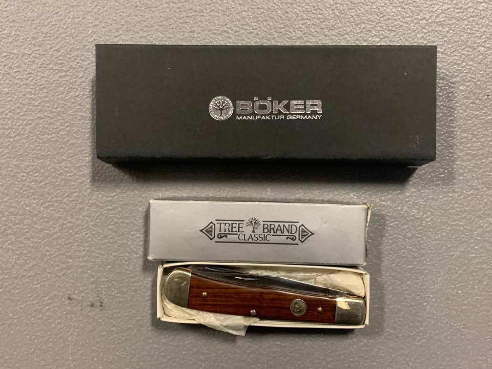 [3092]  Two Boker Folding Knives w/Boxes