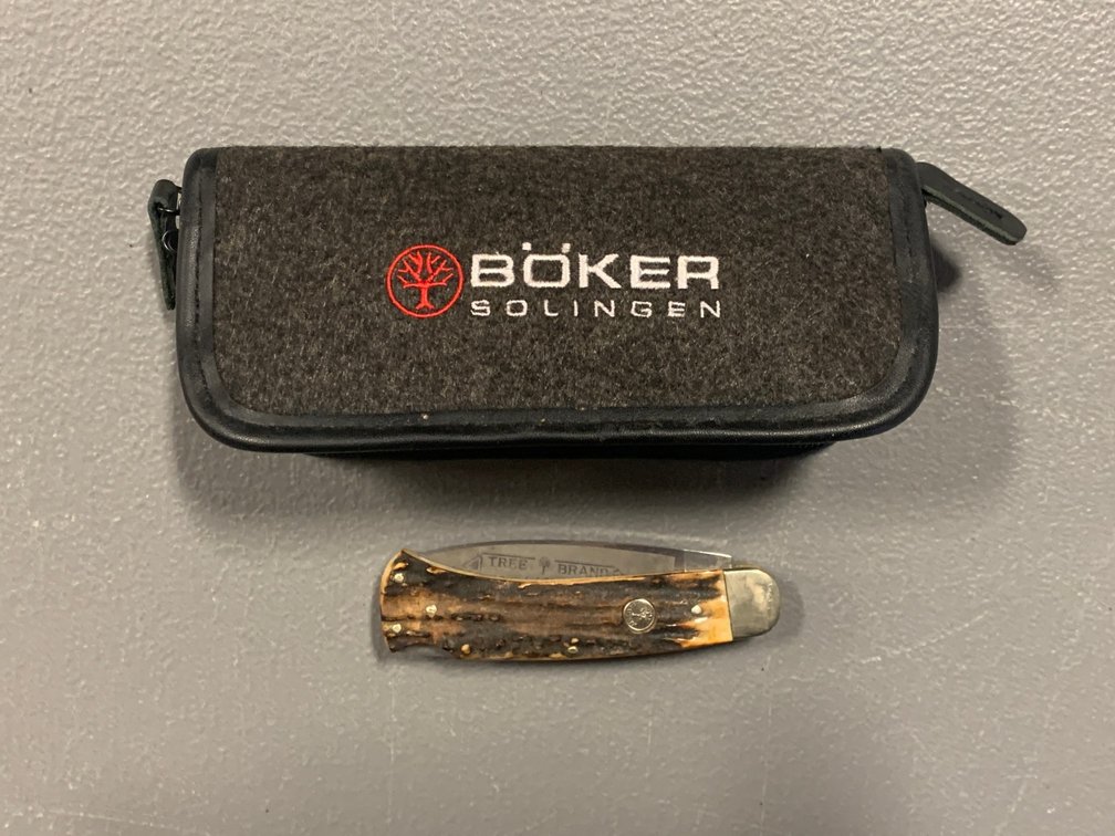 [3087]  One Large Boker Folding Knife w/Case