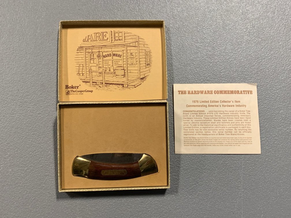 [3077]  Boker 1979 LE "The Hardware Comm" with Box