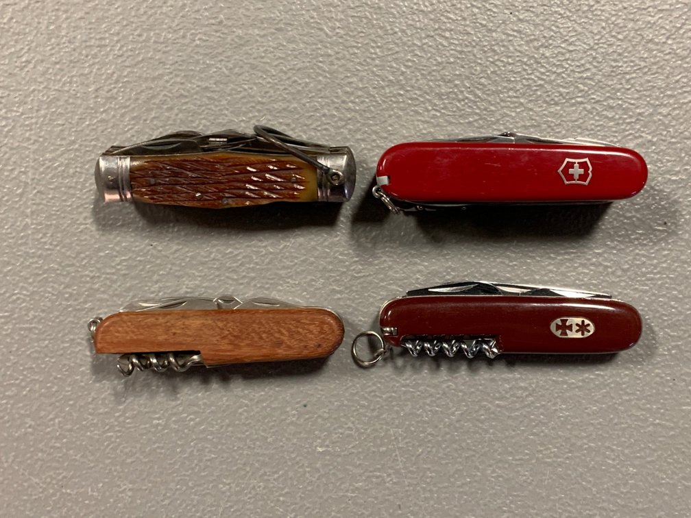 [3129]  Four Multi-Blade Utility Knives