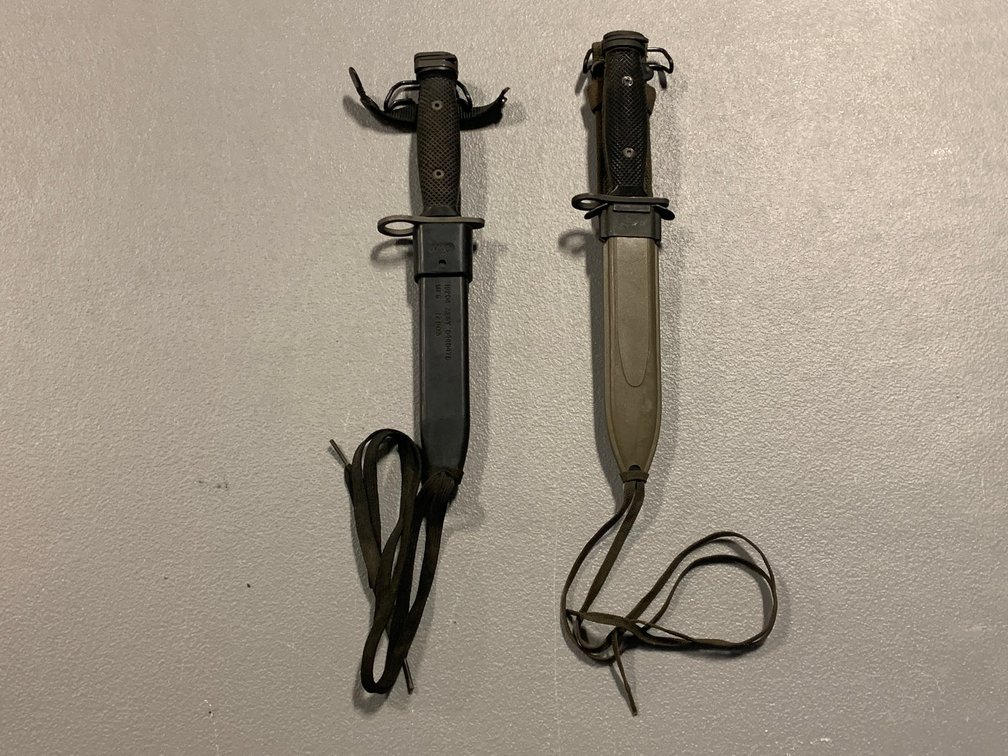 [3141]  Two M10 Bayonets with Sheaths