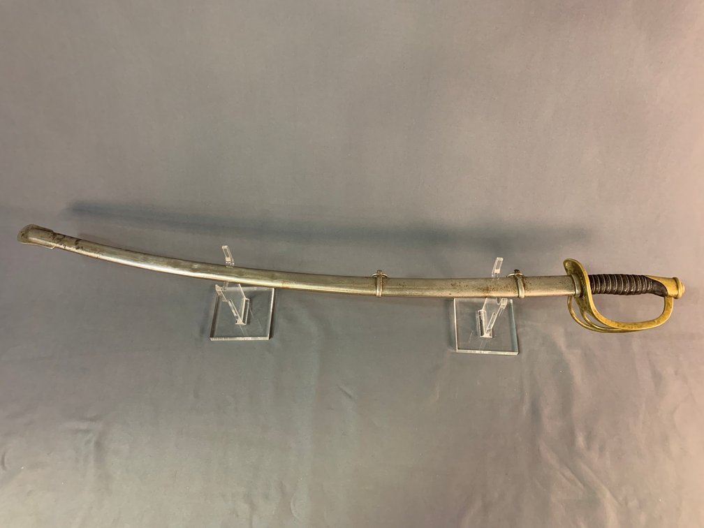 [3146]  Civil War Model 1860 Ames Cavalry Saber - Identified to Confederate Officer Frank A. Bond