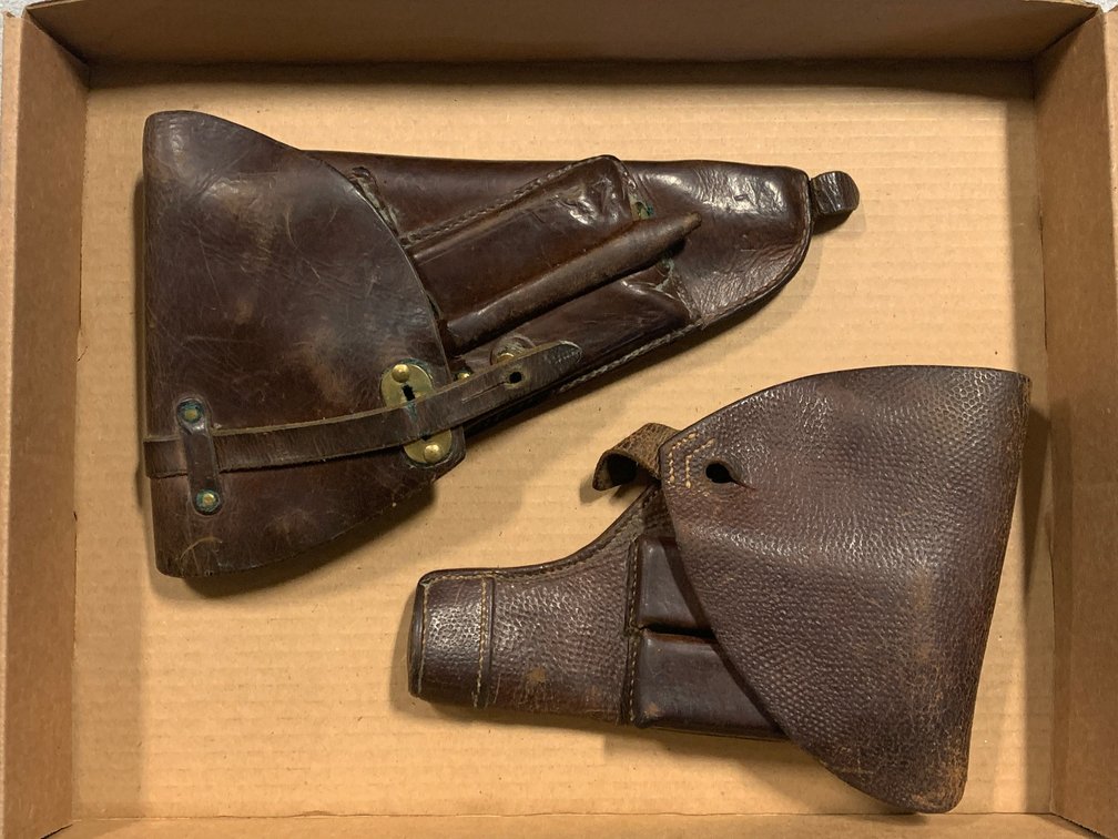 [3292]  Two Leather Flap Holsters