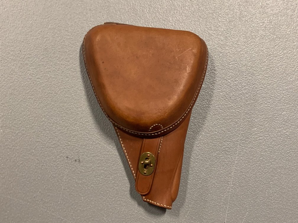 [3278]  Brown Military Style Leather Holster