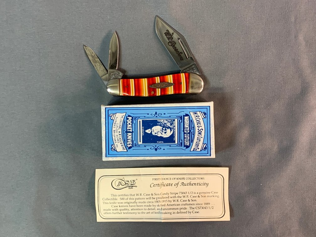 [3075]  Case CS-73043 1/2 1993 Candy Stripe Collectible