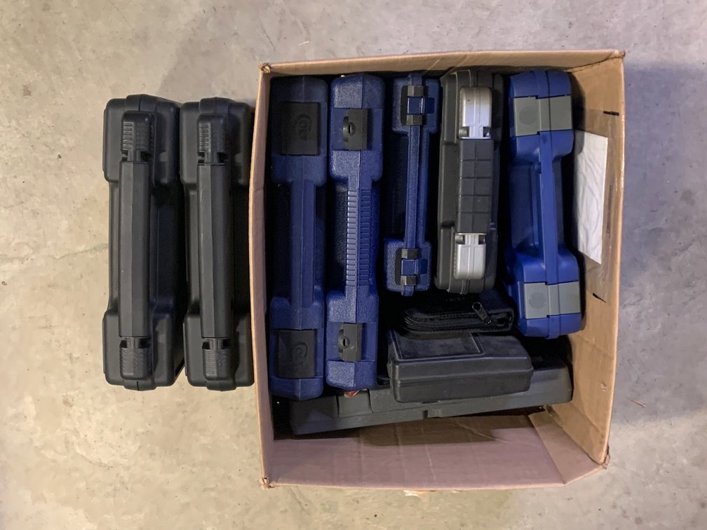 [3336]  Lot of Ten Empty Handgun Cases