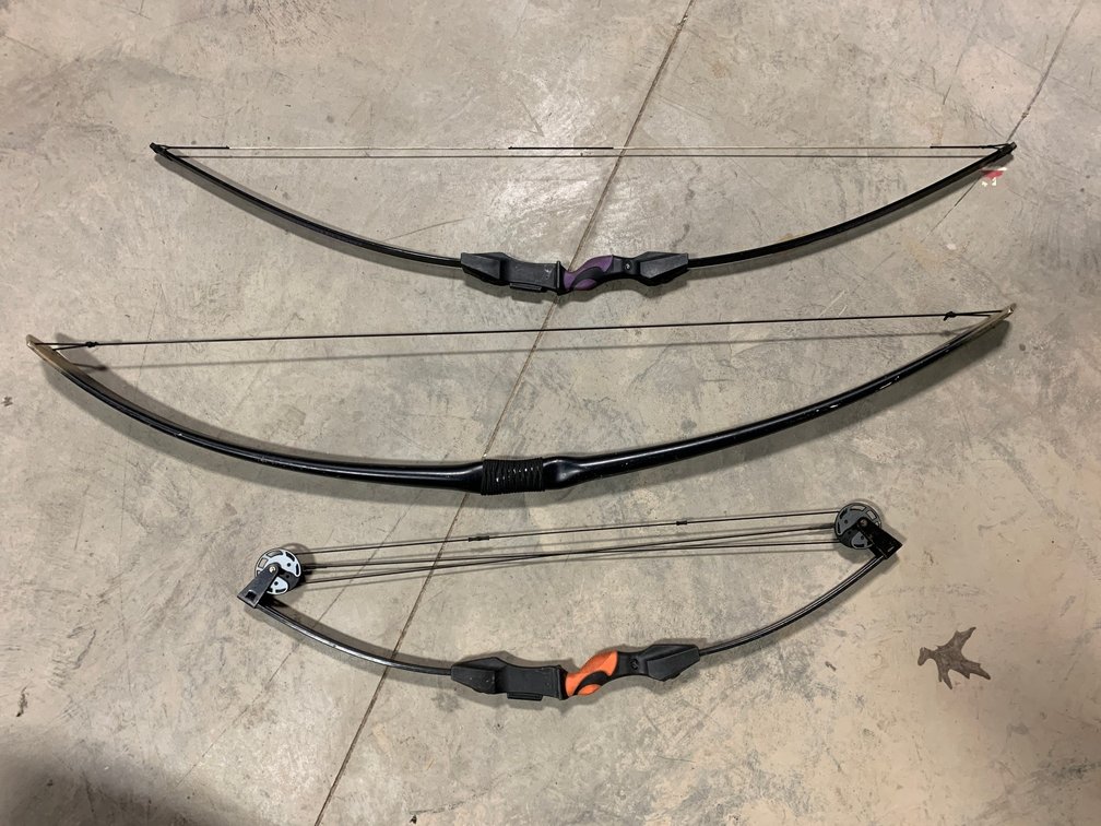 [3359]  Two Recurve Bows and One Compound Bow