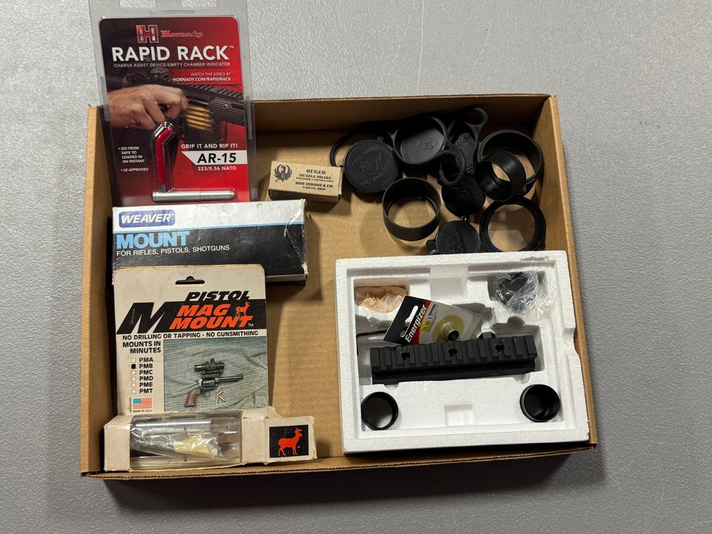 [3329]  Various Accessories: Mounts, Brake, AR-15 accessory, etc.