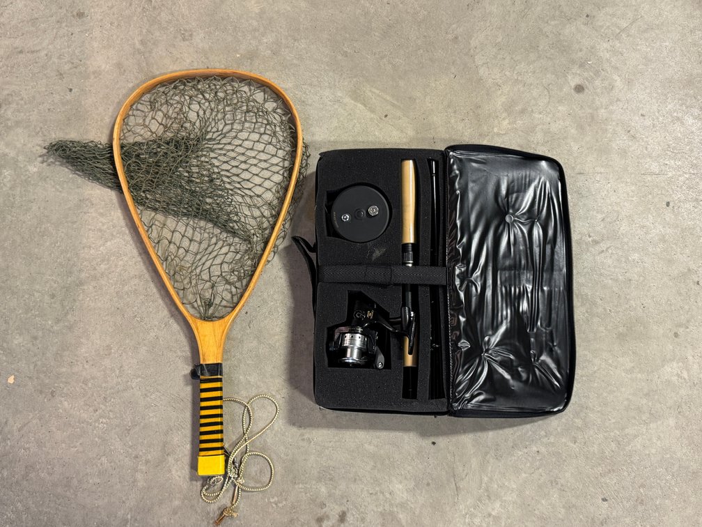 [3417]  Crystal River Packable Rod with Open Face and Fly Reel