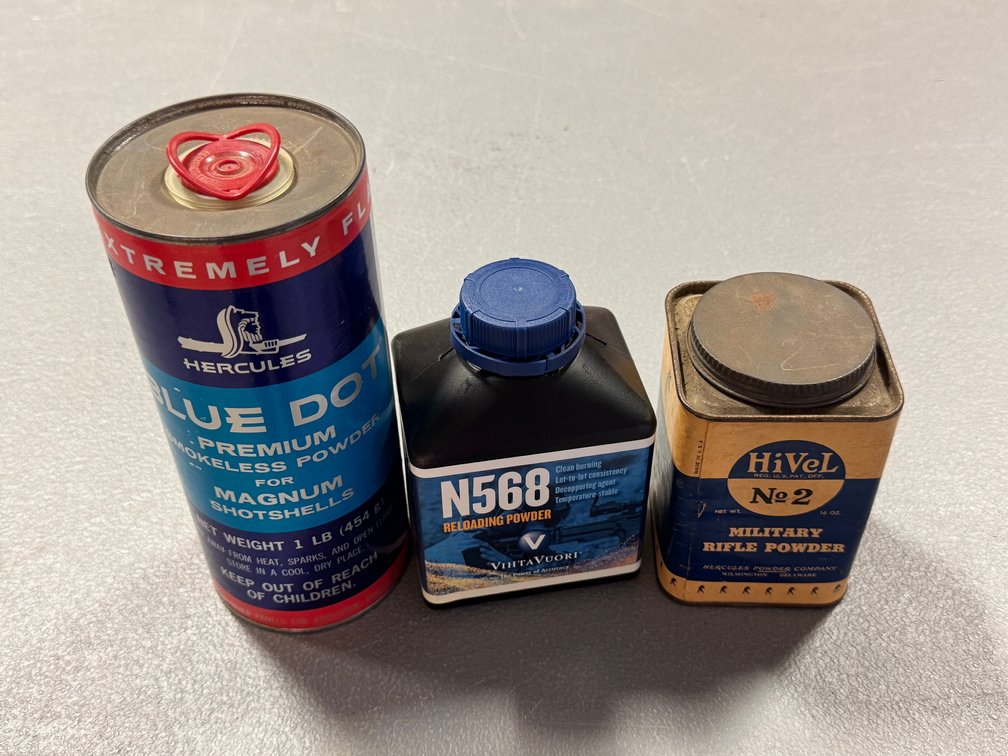 [2383]  Three Smokeless Powder Containers
