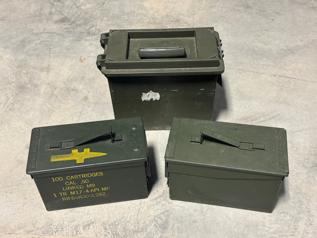 [2435]  Three Medium Ammo Cans