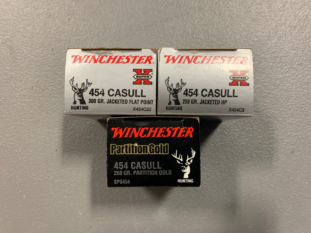 [2164]  Ammo Lot: .454 Casull
