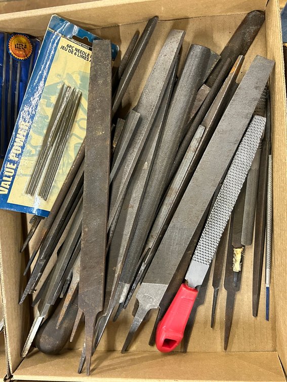 Mill round Bastard Files, Triangle Files, Needle Files