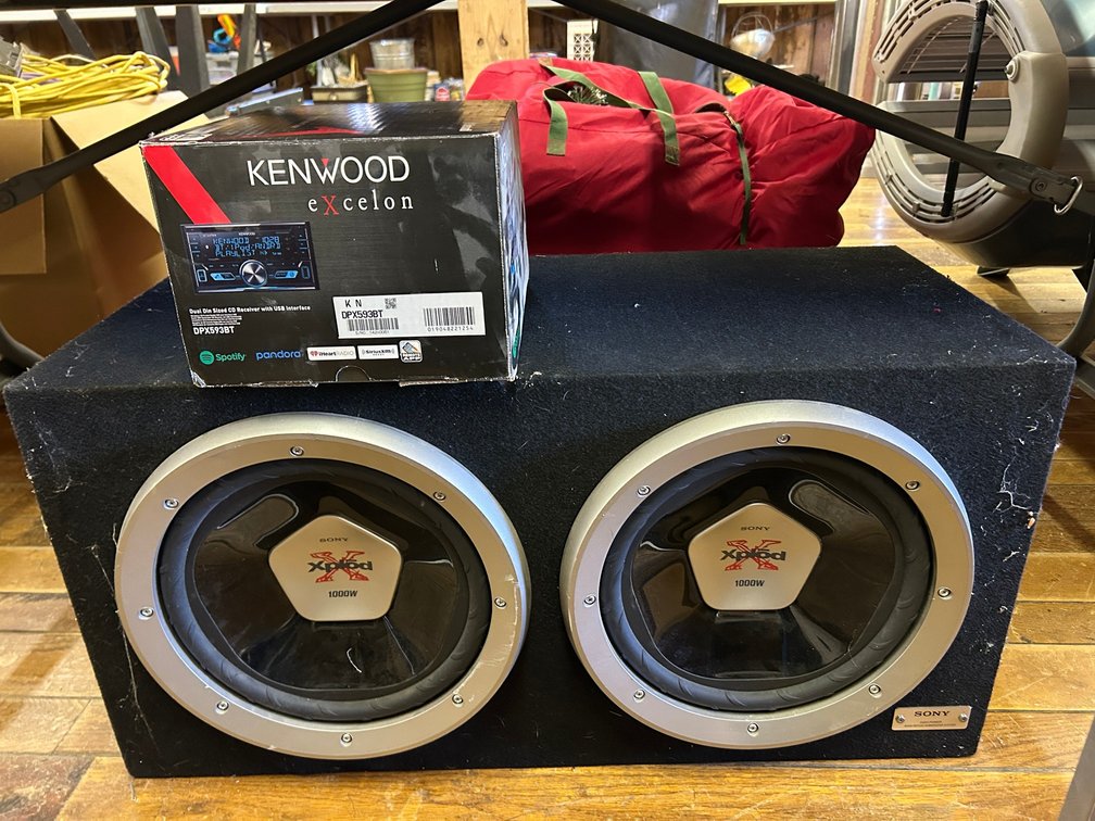 Sony Explode 2-12 inch Speakers, Kenwood Head Unit