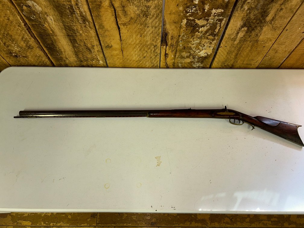 Wooden Stock Percussion long Riffle