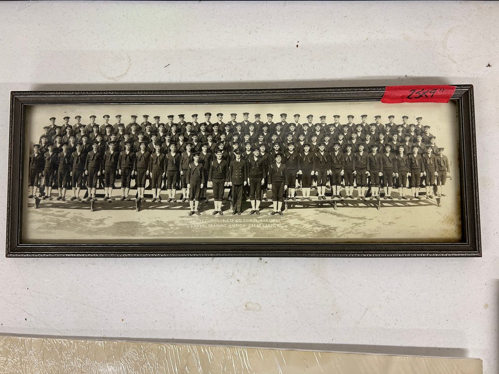 Company 180 jj-Gunville-C.F.P.Company Commander March One 1944 US Naval Training Station Great Lakes, New Jersey