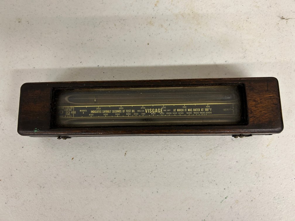 Lewis Geitzen Company Model 4 Coil Viscosity Comparator with Wooden Storage Case