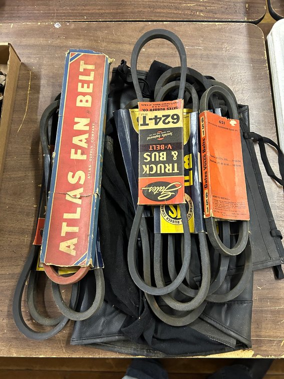 Vintage Fan Belts, B Belts,